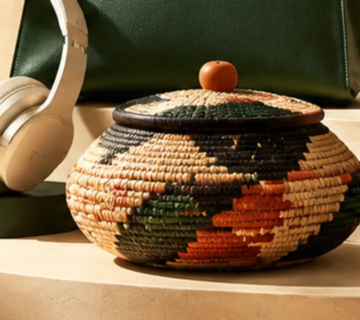 Handwoven artisan basket